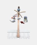 Carusel muzical din lemn colecția Ocean Blue Little Dutch - imagine 7