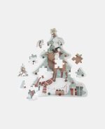 Puzzle XL din carton FSC - Brăduț - Ediție specială de Crăciun - Little Dutch - imagine 4