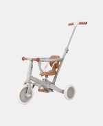 Tricicletă multifuncțională 4 în 1 cu mâner de ghidare – Green- Little Dutch - imagine 2