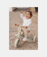 Tricicletă multifuncțională 4 în 1 cu mâner de ghidare – Green- Little Dutch - imagine 5