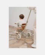 Tricicletă multifuncțională 4 în 1 cu mâner de ghidare – Green- Little Dutch - imagine 6