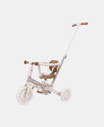 Tricicletă multifuncțională 4 în 1 cu mâner de ghidare – Off White- Little Dutch - imagine 2