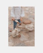 Tricicletă multifuncțională 4 în 1 cu mâner de ghidare – Off White- Little Dutch - imagine 9