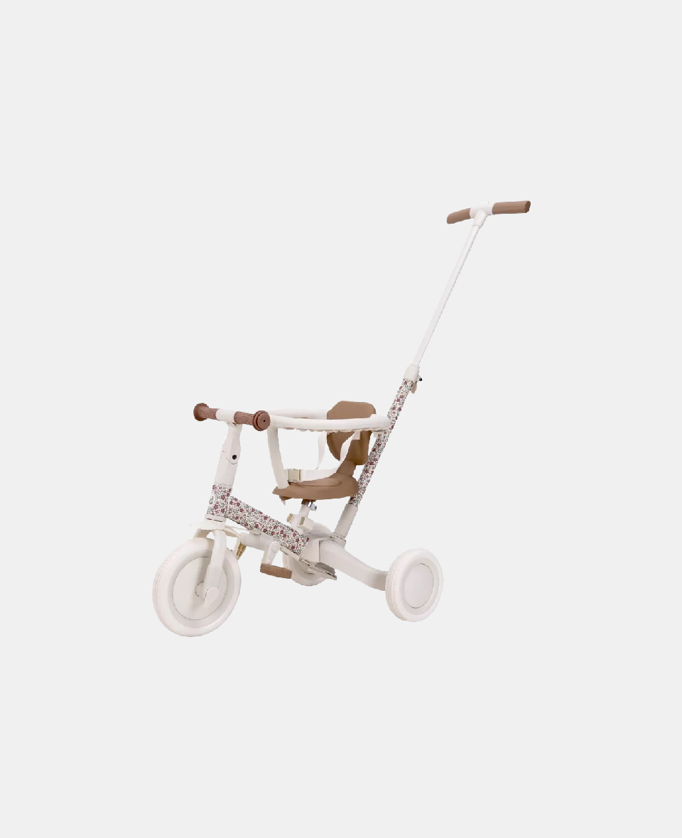 LD6080-OFFWHITE.jpg Tricicletă multifuncțională 4 în 1 cu mâner de ghidare – Off White- Little Dutch - imagine 1