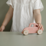 Masinuță clasică din lemn Pink Little Dutch - imagine 5