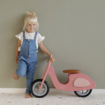 Scuter din lemn Pink Little Dutch - imagine 6