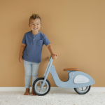 Scuter din lemn Blue Little Dutch - imagine 8