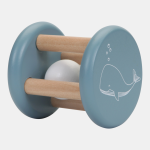 Jucărie din lemn pentru bebeluși cilindru cu bilă Ocean Little Dutch - imagine 3
