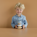 Jucărie din lemn pentru stivuire Blue colecția Ocean Little Dutch - imagine 7
