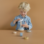 Jucărie din lemn pentru stivuire Blue colecția Ocean Little Dutch - imagine 8