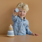 Jucărie din lemn pentru stivuire Blue colecția Ocean Little Dutch - imagine 9