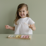 Xilofon din lemn Pink Little Dutch - imagine 3