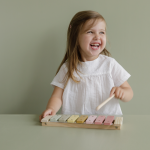 Xilofon din lemn Pink Little Dutch - imagine 4