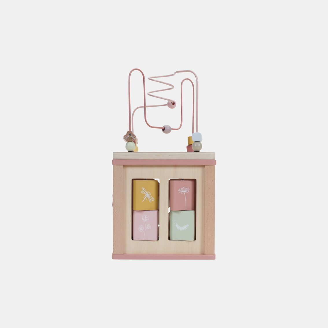LD7028-Activity-Cube-WildFlowers-Product-7_main.jpg Jucărie din lemn Cub cu activitati colecția Wild Flowers Little Dutch - imagine 1