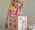 Jucărie din lemn Cub cu activitati colecția Wild Flowers Little Dutch - imagine 2
