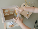 Jucărie din lemn Cub cu activitati colecția Little Goose Little Dutch - imagine 12