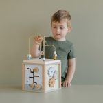Jucărie din lemn Cub cu activitati colecția Little Goose Little Dutch - imagine 10