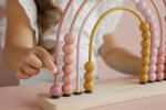 Abac din lemn Curcubeu Pink Little Dutch - imagine 12