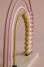 Abac din lemn Curcubeu Pink Little Dutch - imagine 14