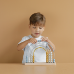 Abac din lemn Curcubeu Blue Little Dutch - imagine 8