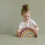 Jucărie din lemn Curcubeu Pink Little Dutch - imagine 17