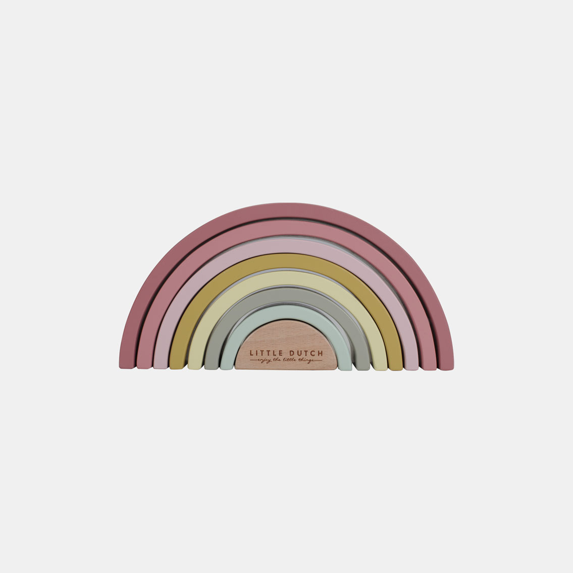 LD7033-Rainbow-Pink-Product-1_main.jpg Jucărie din lemn Curcubeu Pink Little Dutch - imagine 1