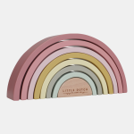 Jucărie din lemn Curcubeu Pink Little Dutch - imagine 3