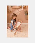 Carucior din lemn FSC pentru papusi - Flowers & Butterflies - Little Dutch - imagine 5
