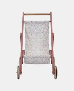 Carucior din lemn FSC pentru papusi - Flowers & Butterflies - Little Dutch - imagine 7