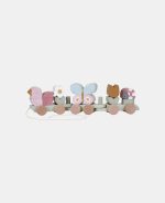 Trenulet din lemn pentru stivuire - Flowers & Butterflies - Little Dutch - imagine 2