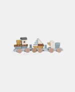 Trenulet din lemn pentru stivuire - Sailors Bay - Little Dutch - imagine 2