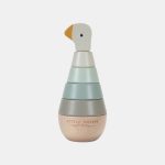 Jucărie de echilibru pentru stivuire din lemn Little Goose Little Dutch