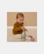 Jucărie de echilibru pentru stivuire din lemn Little Goose Little Dutch - imagine 3