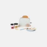 Toaster paine din lemn cu functie pop-up si accesorii - Little Dutch