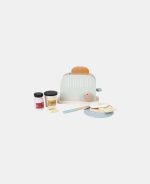 Toaster paine din lemn cu functie pop-up si accesorii - Little Dutch