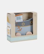 Jucarie din lemn cu roti si snur pentru tras - vapor - Sailors Bay - Little Dutch - imagine 5