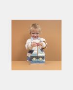 Jucarie de stivuire din lemn in forma de barca - Little Dutch - imagine 4