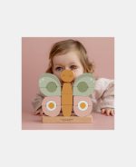 Jucarie de stivuire din lemn in forma de fluture - Little Dutch - imagine 5