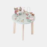 Masuta din lemn FSC cu activitati - Flowers & Butterflies - Little Dutch