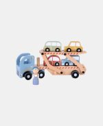 Camion din lemn FSC cu platforma si sofer - Little Dutch - imagine 2
