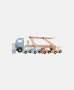 Camion din lemn FSC cu platforma si sofer - Little Dutch - imagine 3