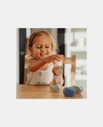 Jucărie din lemn FSC pentru stivuire Pietre - Vintage - Little Dutch - imagine 3
