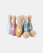 Joc de bowling din lemn FSC - Little Dutch - imagine 2