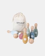 Joc de bowling din lemn FSC - Little Dutch - imagine 6