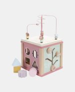 Jucărie din lemn FSC - Cub cu Activități - Wild Flowers - Little Dutch - imagine 5