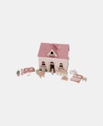 Căsuță de păpuși portabilă din lemn FSC cu mobilier - Little Dutch - imagine 2