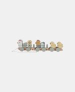 Trenuleț din lemn FSC pentru stivuire - Chicken Little Farm - Little Dutch - imagine 2