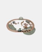 Trenuleț cu șine din lemn și accesorii - Little Farm - Little Dutch - imagine 2
