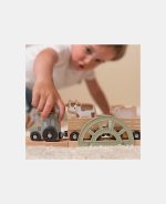 Trenuleț cu șine din lemn și accesorii - Little Farm - Little Dutch - imagine 5
