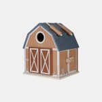 Căsută de păpuși portabilă din lemn FSC - Hambar - Little Farm - Little Dutch